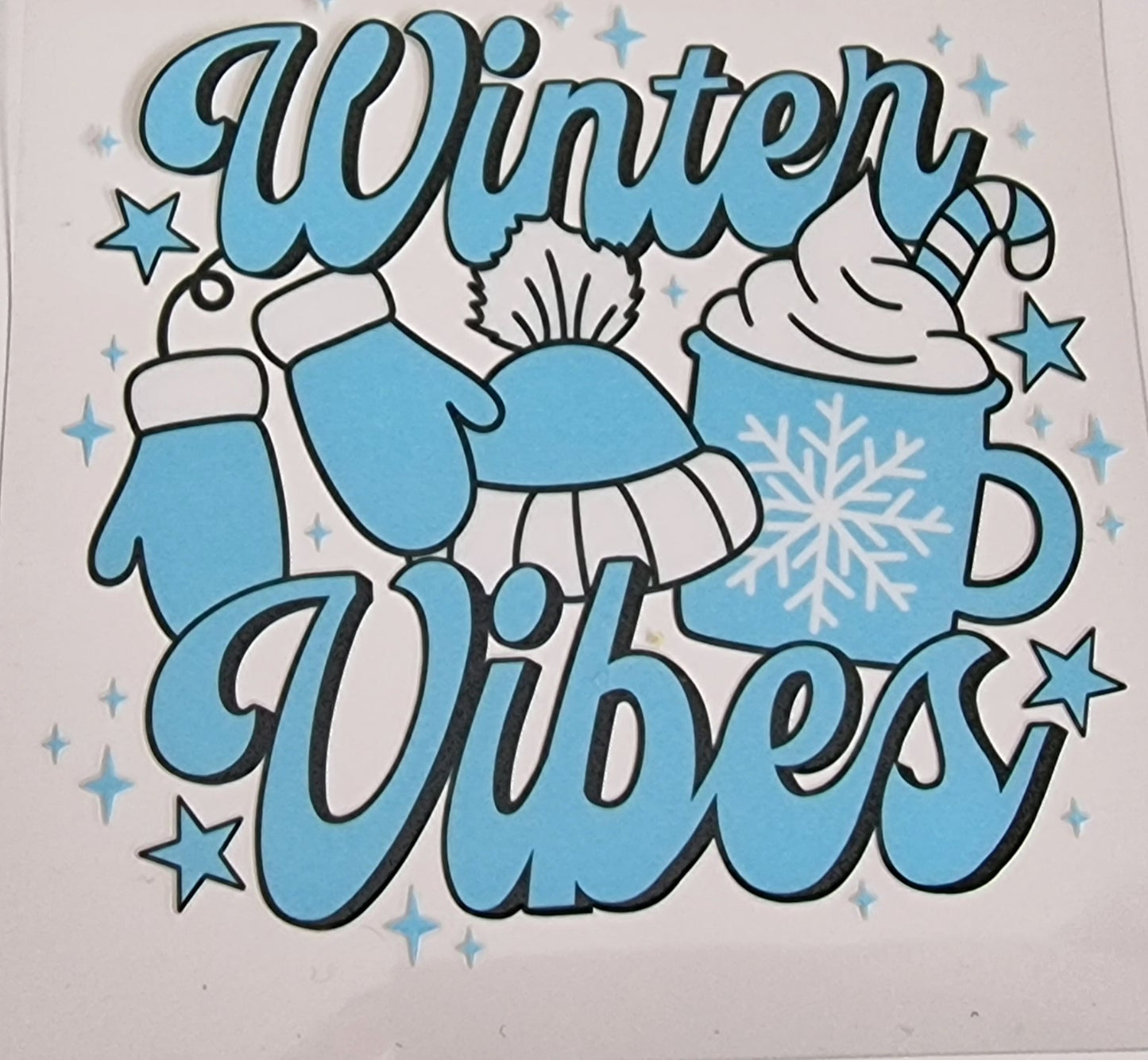 16oz Libbey Winter vibes UVDTF