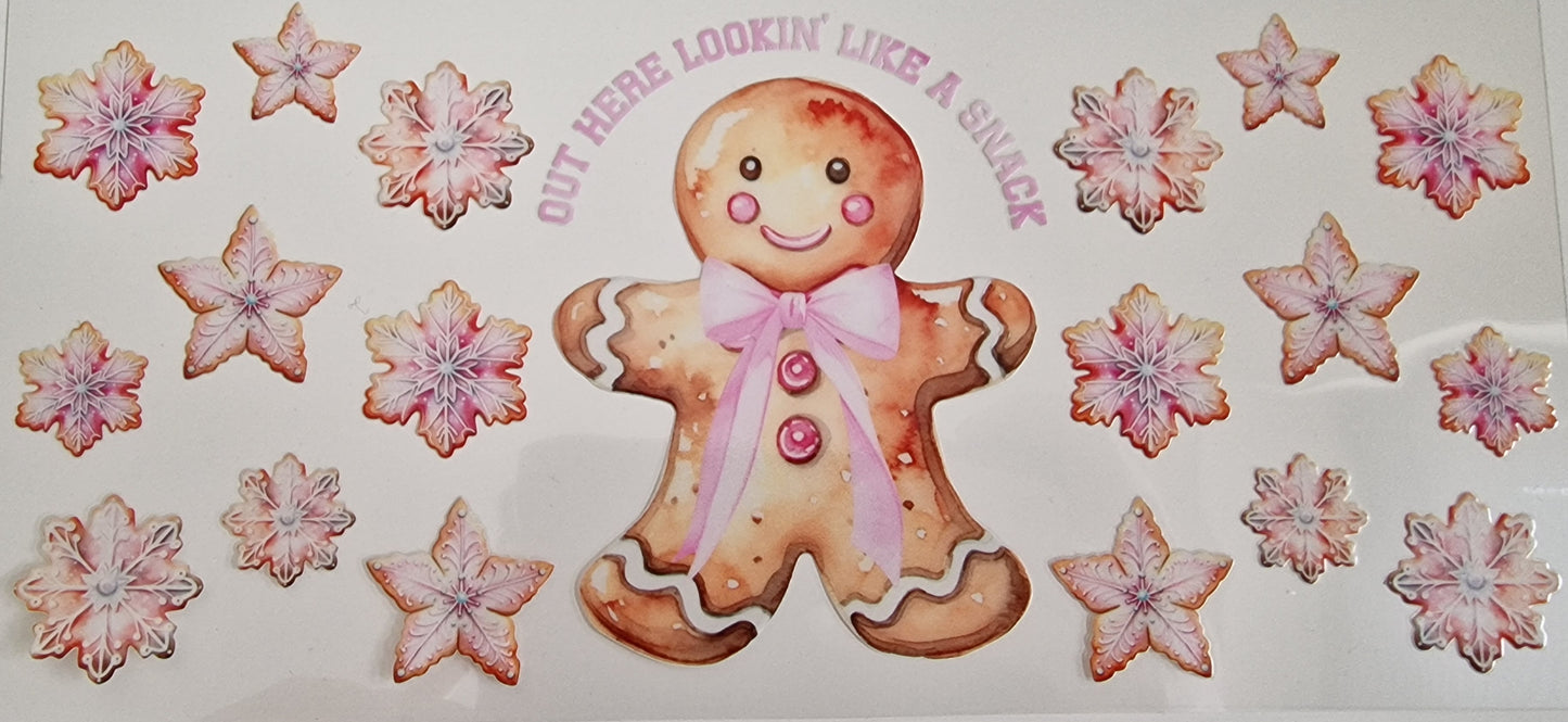 16oz Libbey Gingerbread snack UVDTF