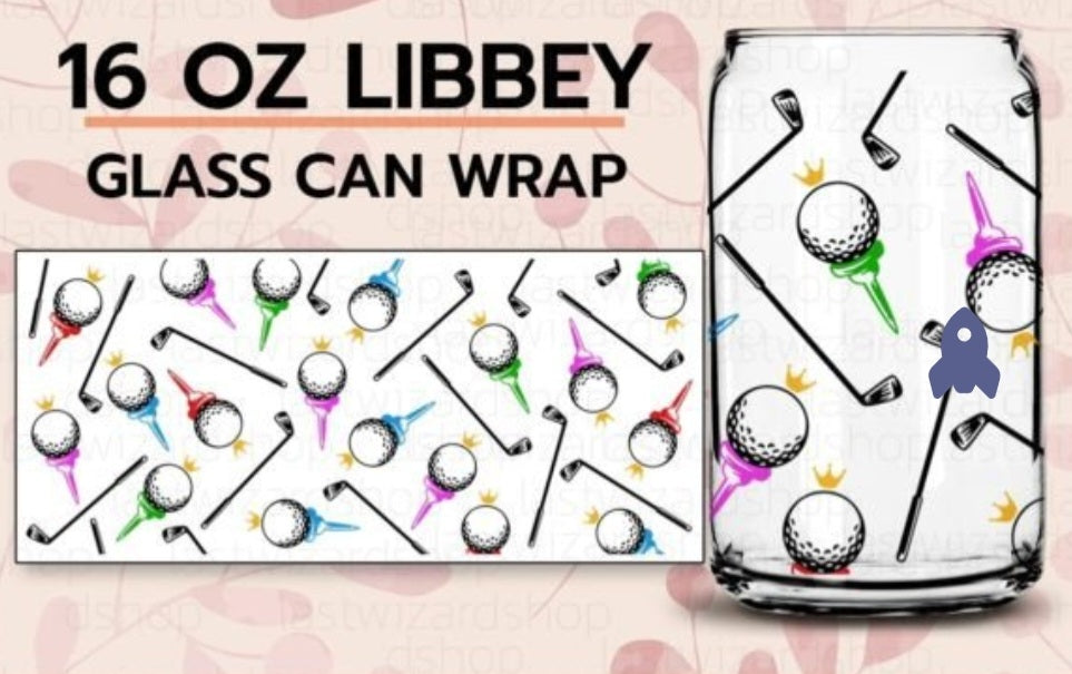 16 Oz Libbey Can Wrap Golf Clubs - Wraps and Blanks