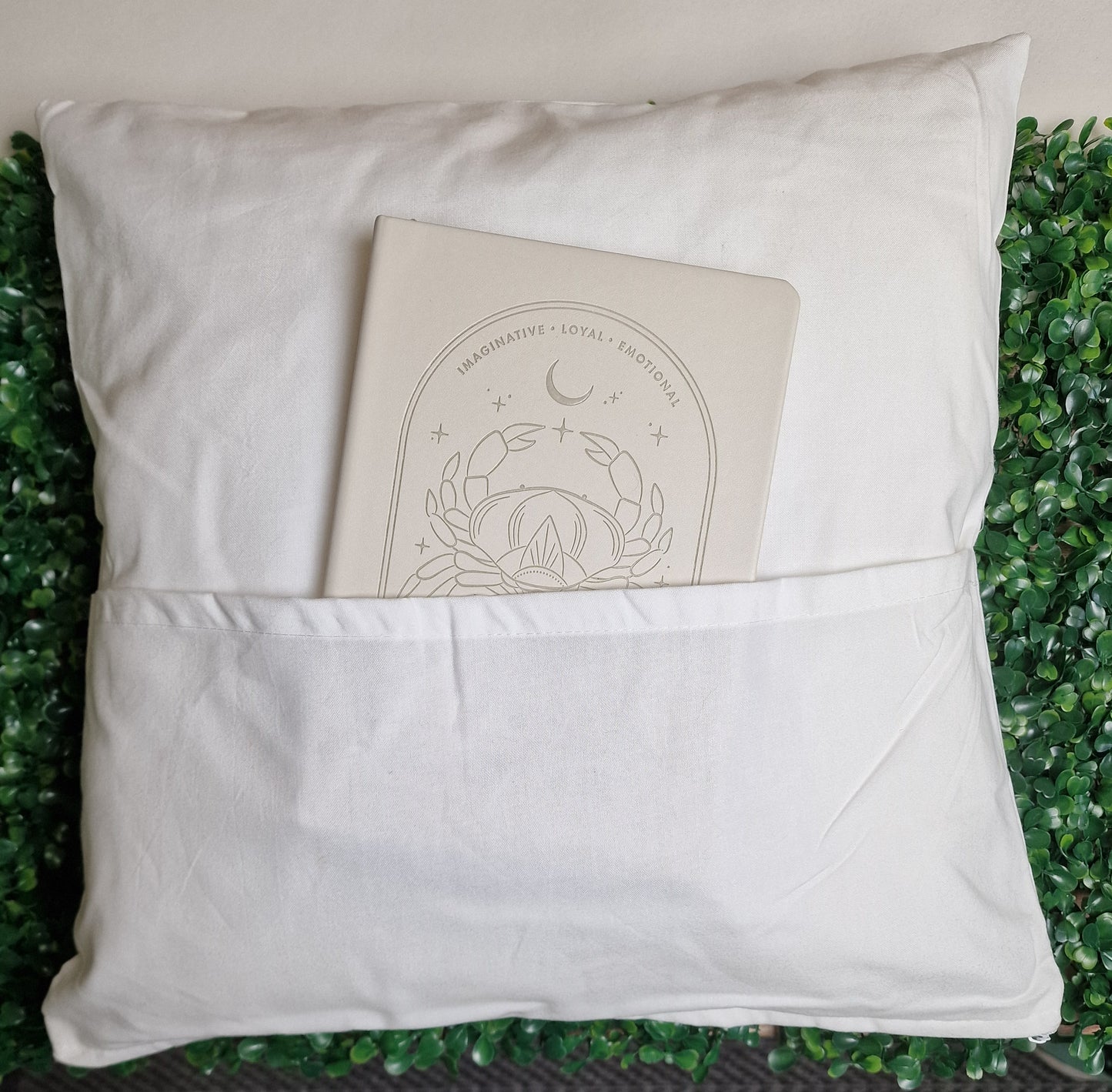 Sublimation cushion with book pocket