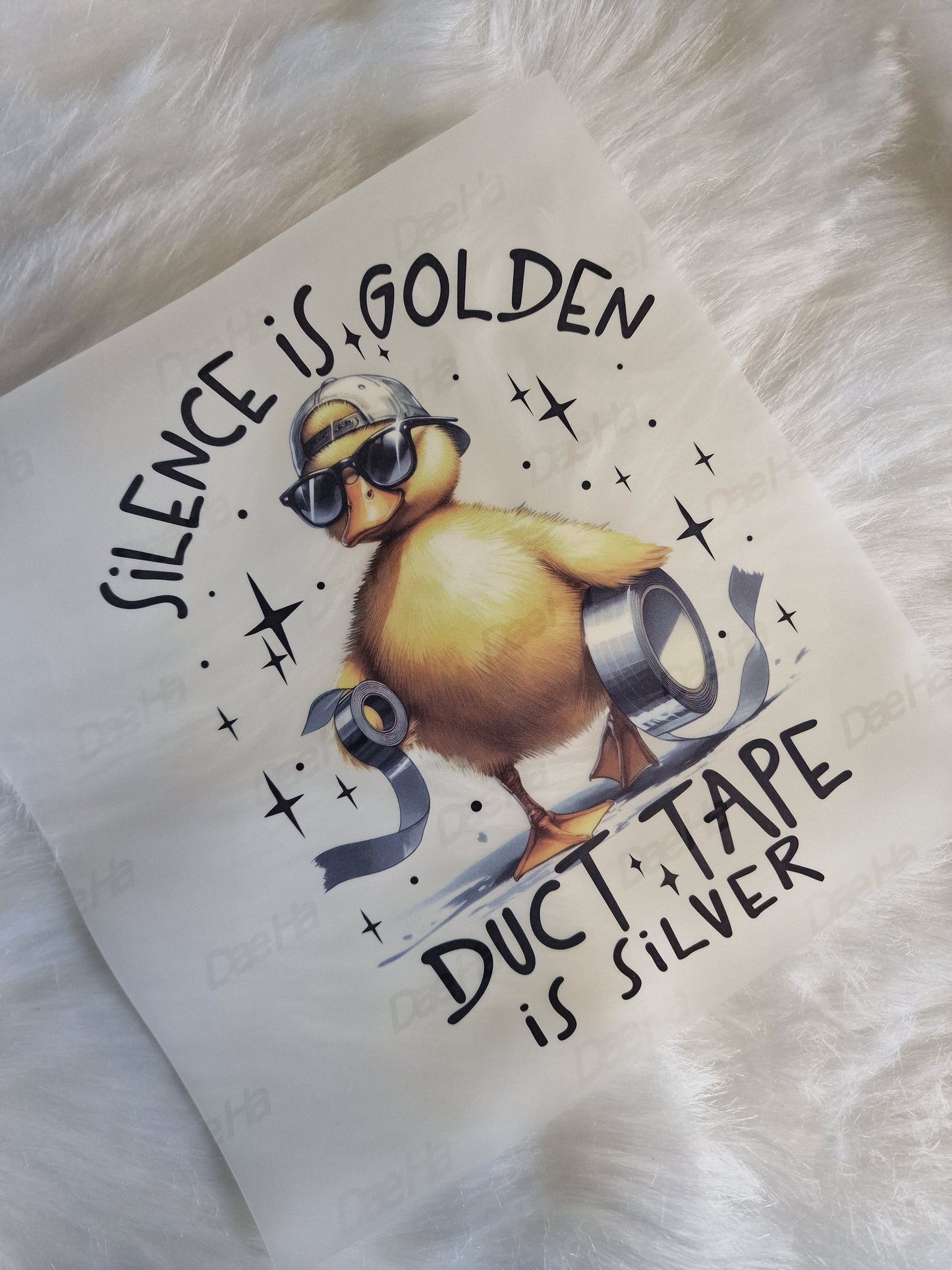 Silence is Golden 20cm DTF print