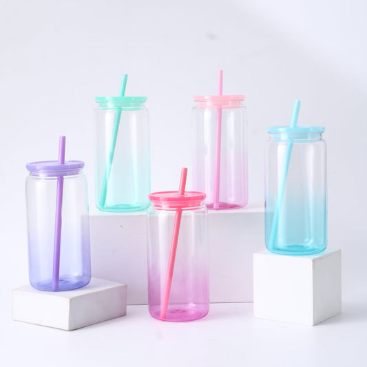 16oz Ombre Plastic Libbey Can - Wraps and Blanks