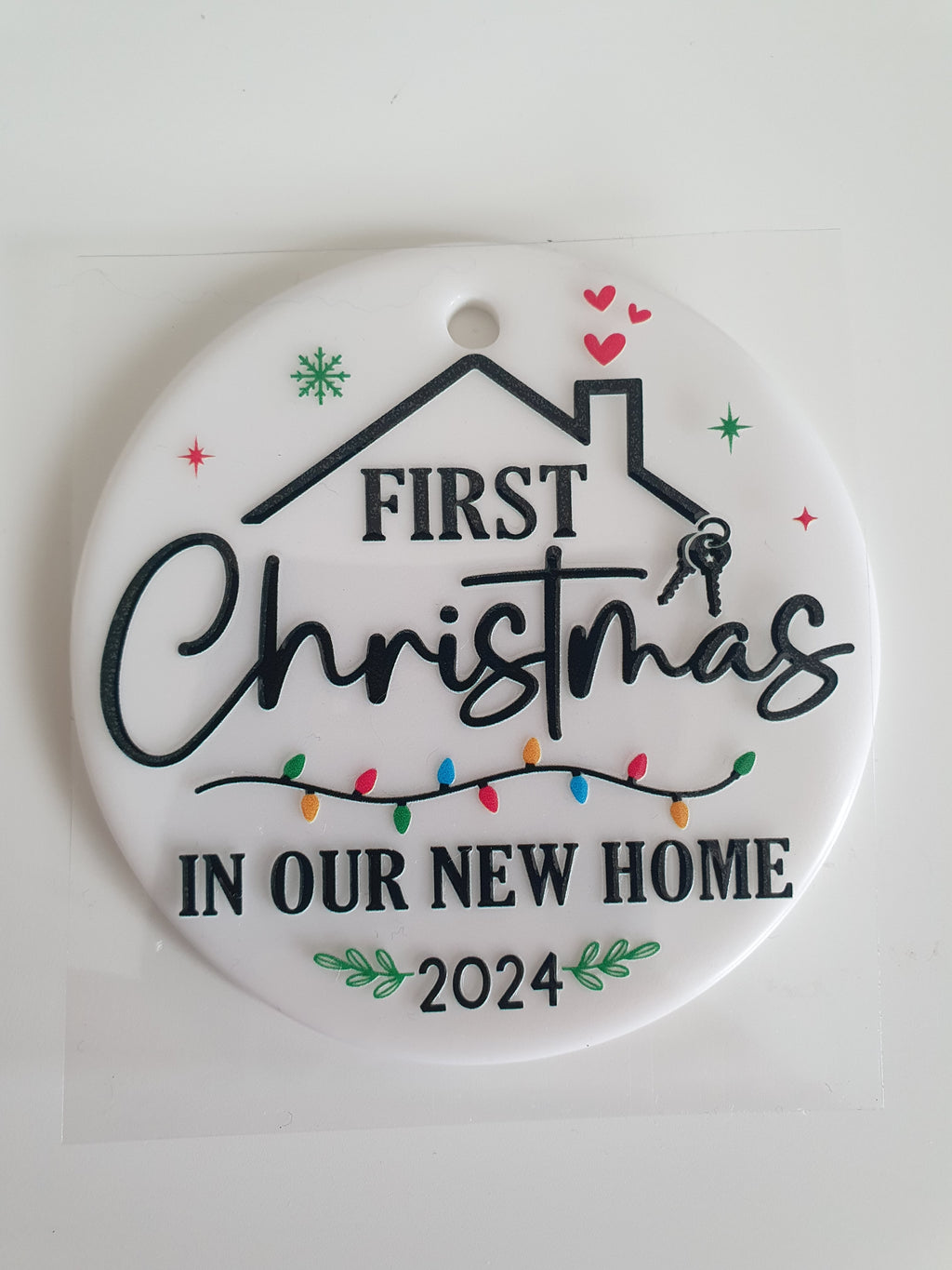 First Christmas in our new home UVDTF decal - Wraps and Blanks