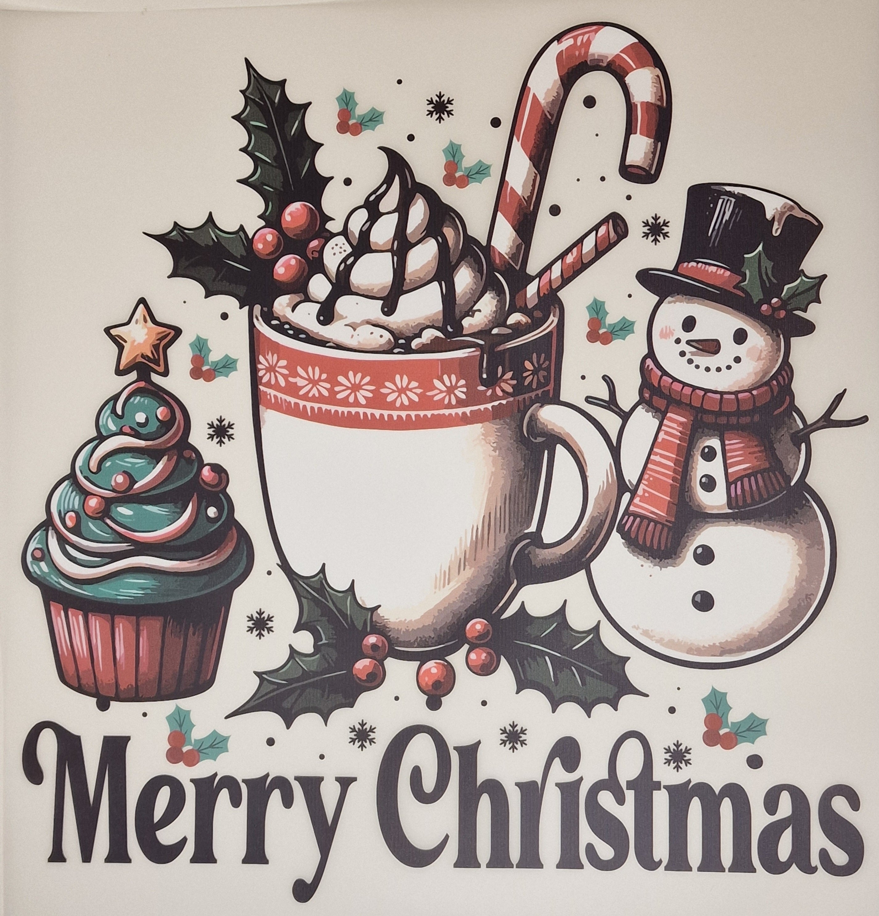 Merry Christmas DTF print
