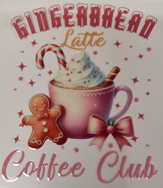 Gingerbread Latte 9cm UV DTF decal