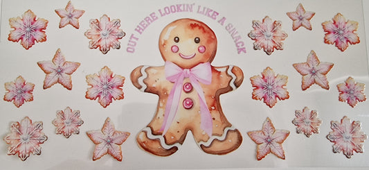 16oz Libbey Gingerbread snack UVDTF