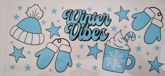 16oz Libbey Winter vibes UVDTF