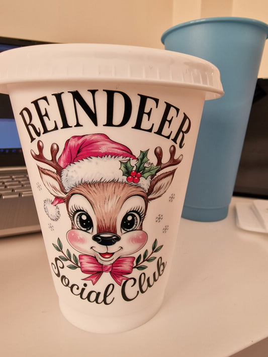 Reindeer social club 10cm UV DTF decal