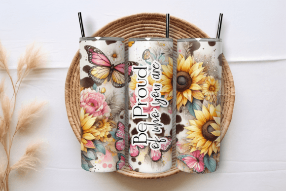 Be proud of who you are 20 oz tumbler sublimation print