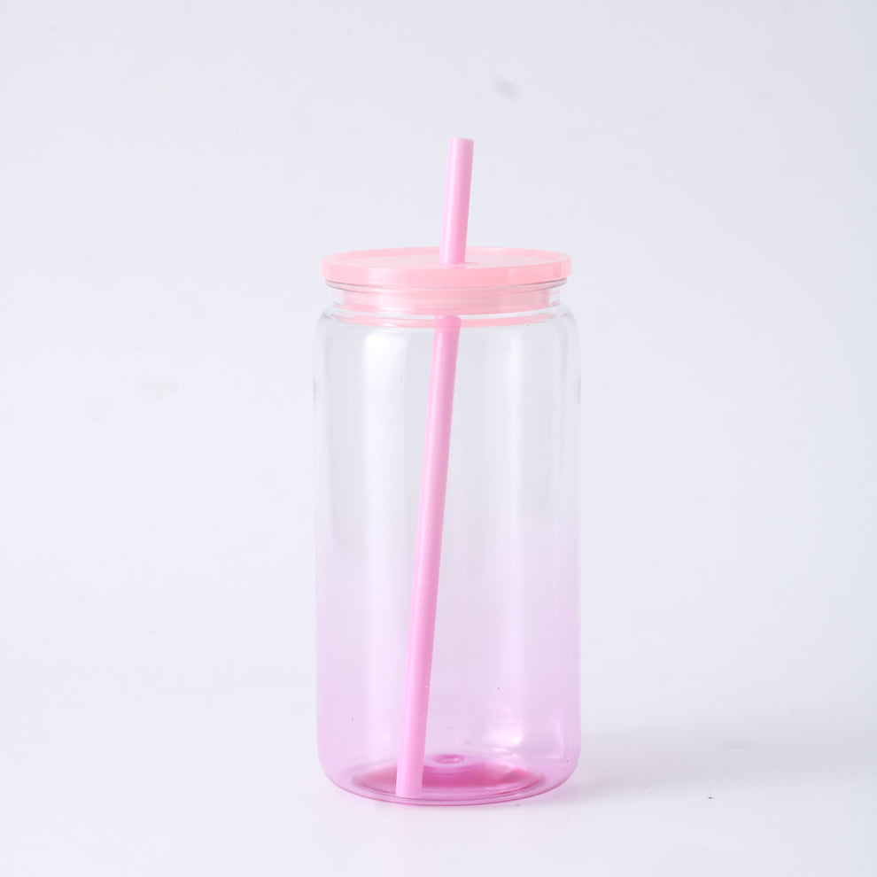 16oz Ombre Plastic Libbey Can - Wraps and Blanks