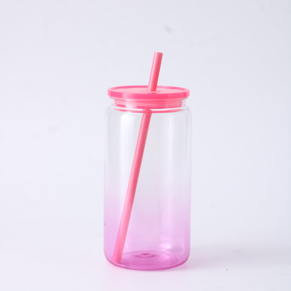 16oz Ombre Plastic Libbey Can - Wraps and Blanks