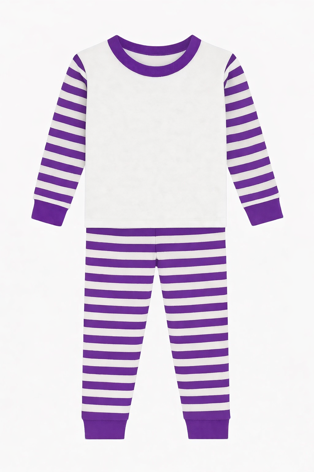Purple stripe Sublimation Kids Pyjamas