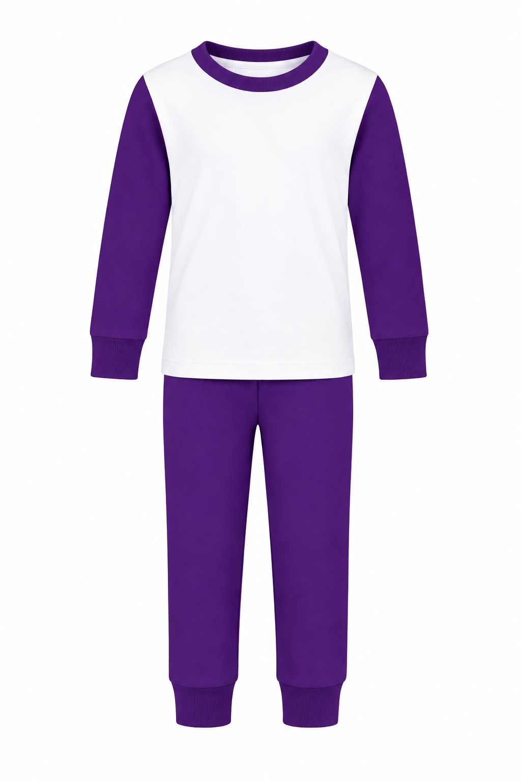 Purple Block Sublimation Kids Pyjamas