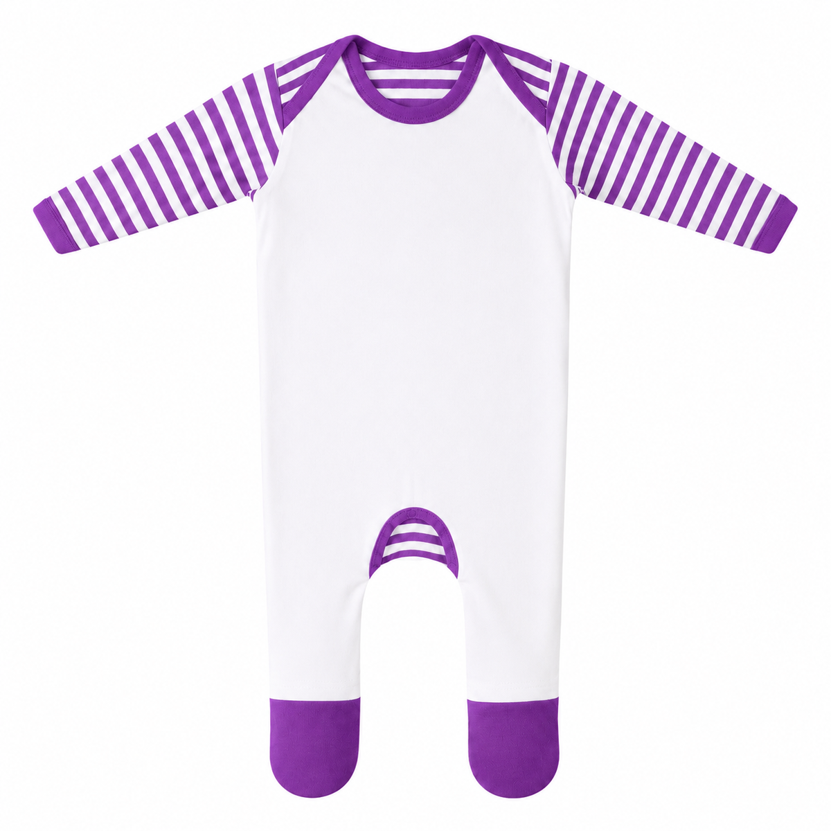 Purple stripe sublimation rompers