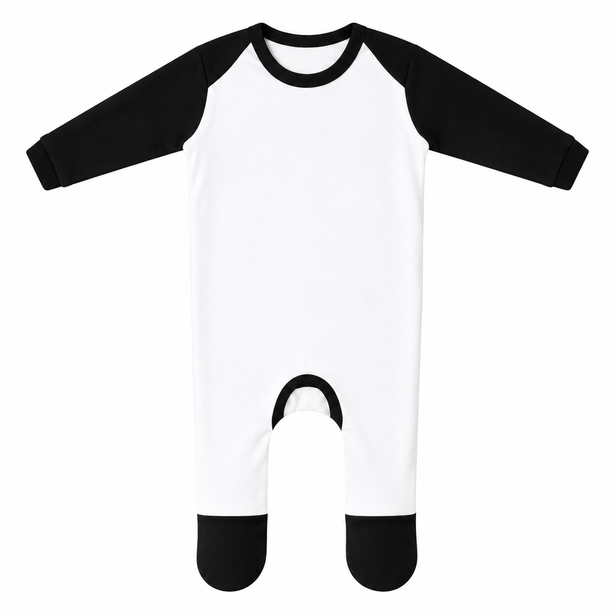 Black block sublimation rompers