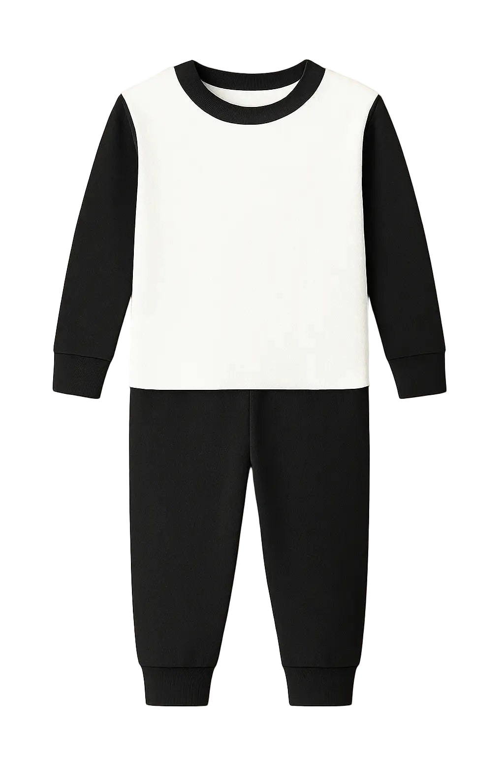 Black Block Sublimation Kids Pyjamas