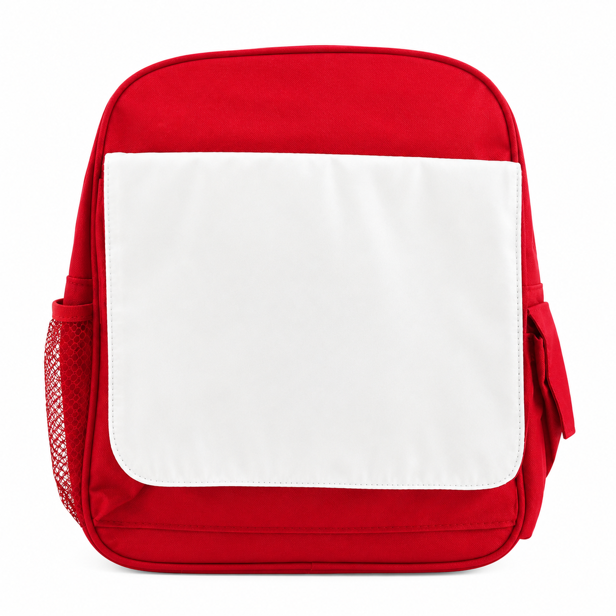 Kids red backpack with sublimation panel