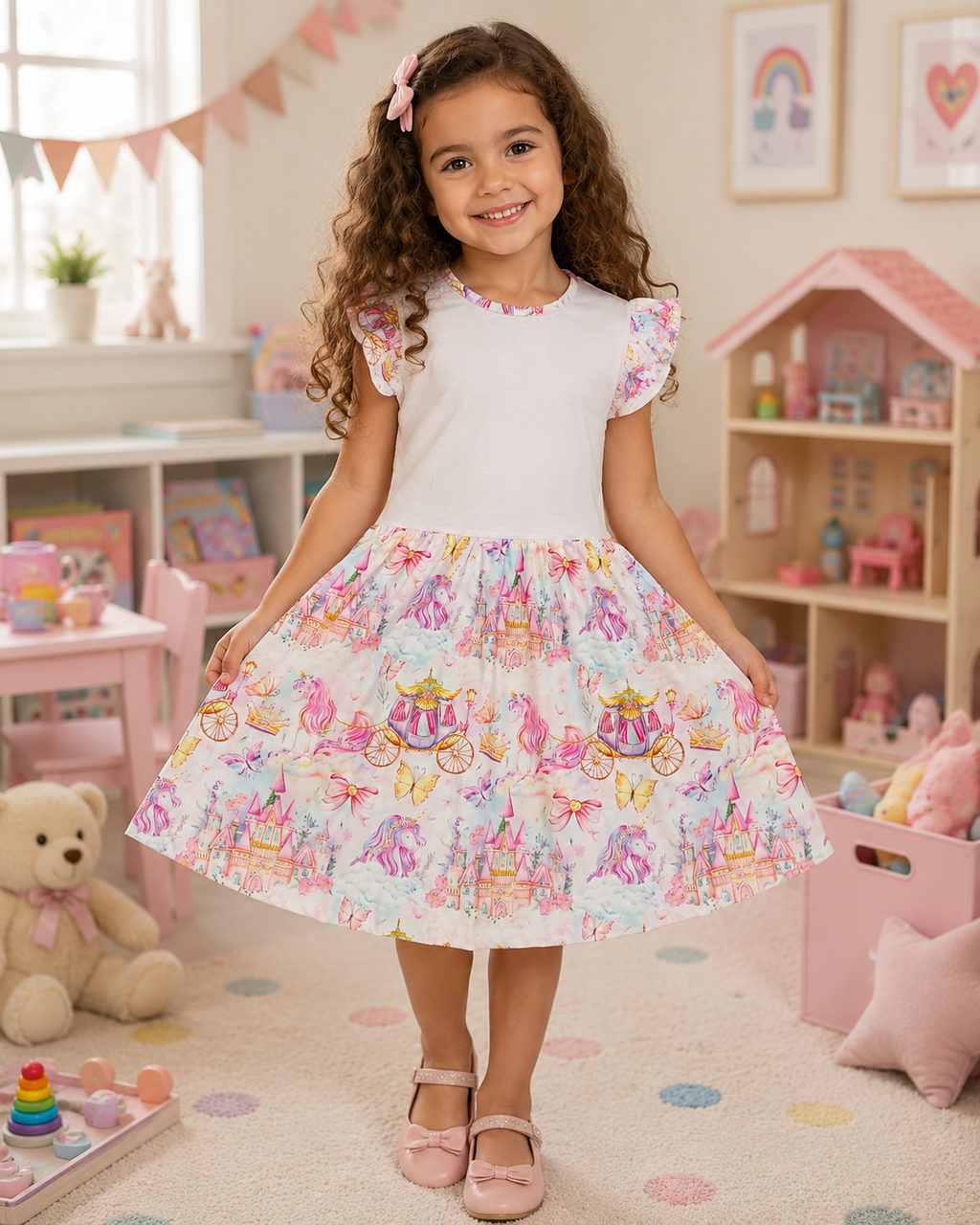 Sublimation Princess Unicorn Dress - Wraps and Blanks