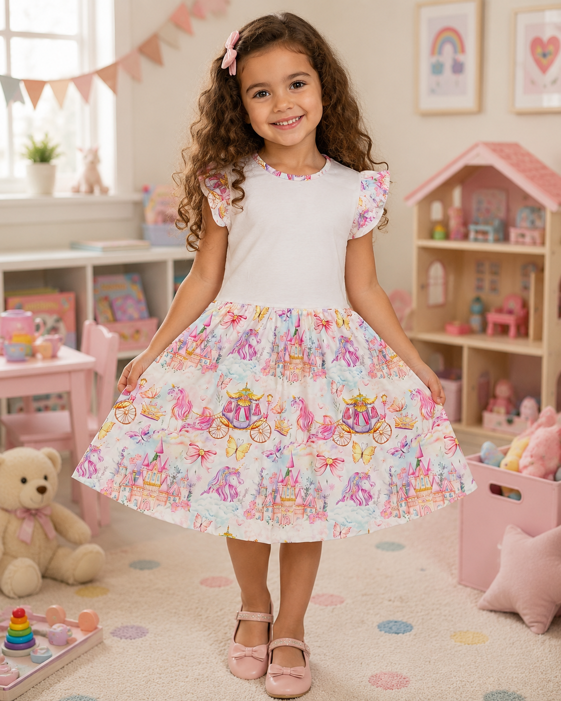Sublimation Princess Unicorn Dress - Wraps and Blanks