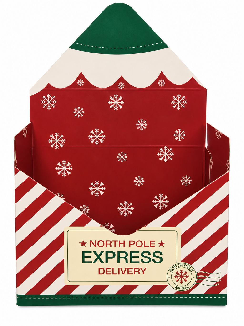 North Pole delivery envelope box