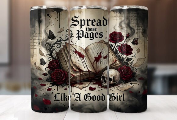 Spread the pages 20oz tumbler Sublimation Print - Wraps and Blanks