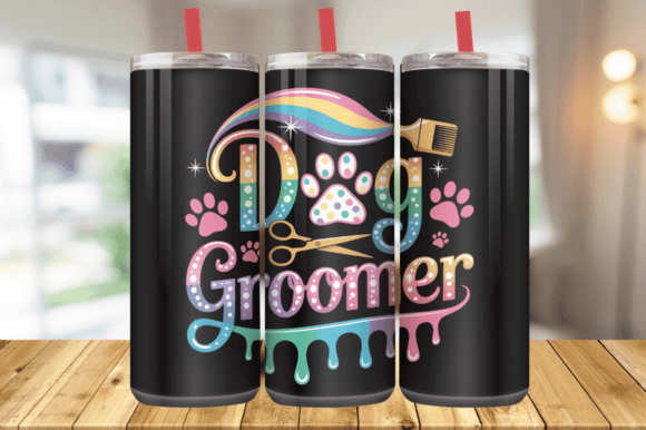 Dog Groomer 20 oz tumbler sublimation print - Wraps and Blanks