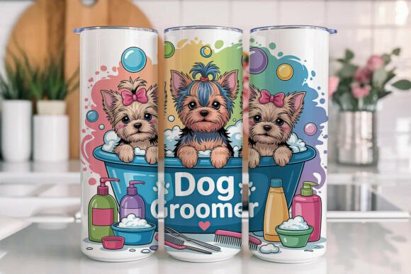 Dog Groomer 20 oz tumbler sublimation print - Wraps and Blanks