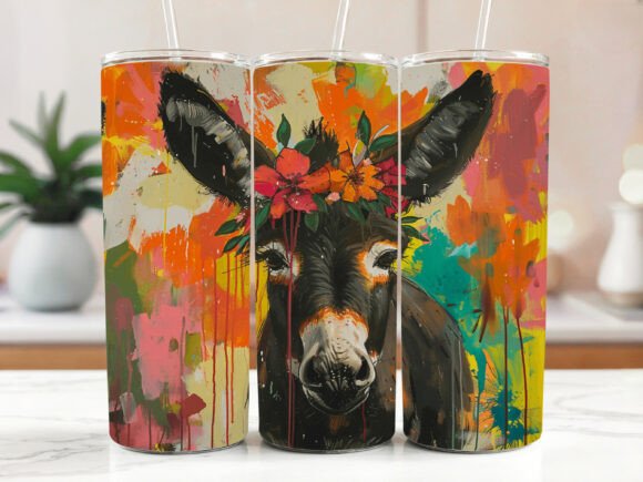 Donkey 20oz tumbler Sublimation Print - Wraps and Blanks