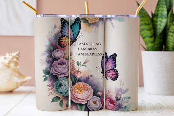 Empowerment 20oz tumbler Sublimation Print - Wraps and Blanks