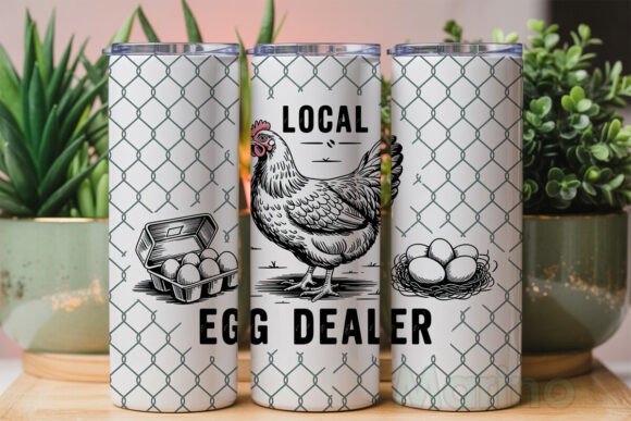 Local egg dealer 20oz tumbler Sublimation Print - Wraps and Blanks