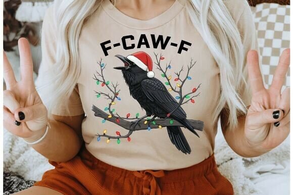 F Caw F DTF print (Copy)