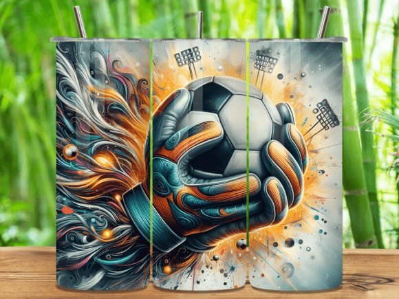 Goalkeeper football gloves 20oz tumbler Sublimation Print - Wraps and Blanks
