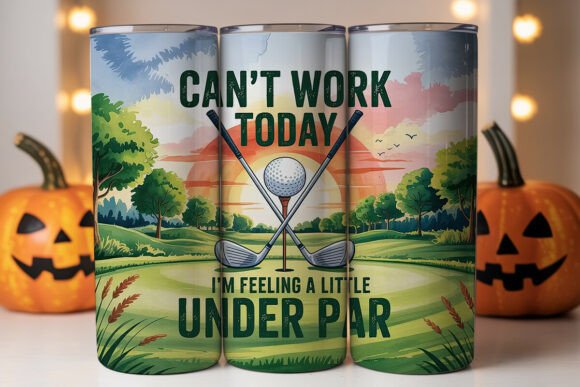 Golf sunset 20oz tumbler Sublimation Print - Wraps and Blanks