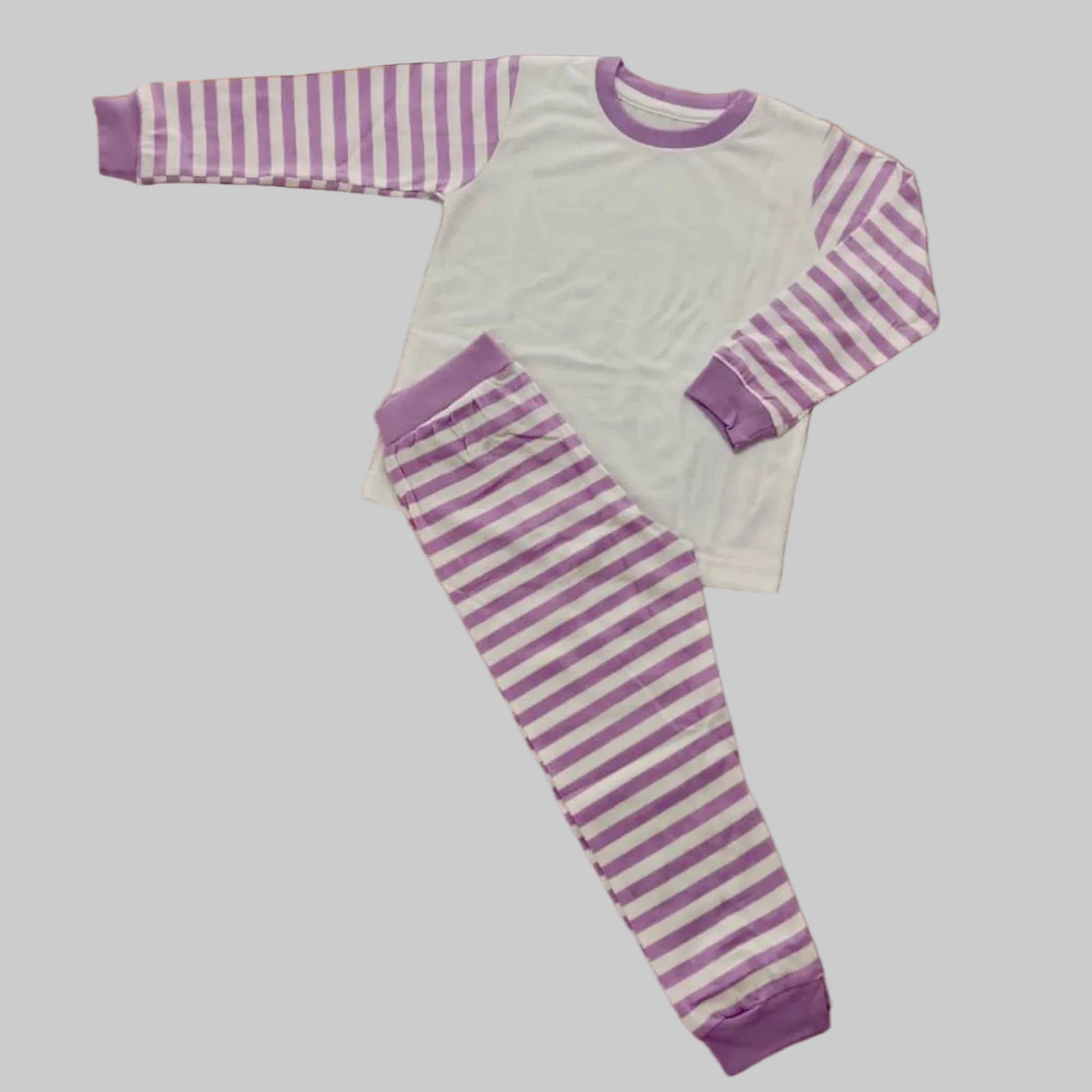 Lilac Stripes Kids Pyjamas