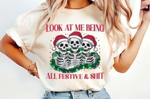 Look at me being Festive DTF print