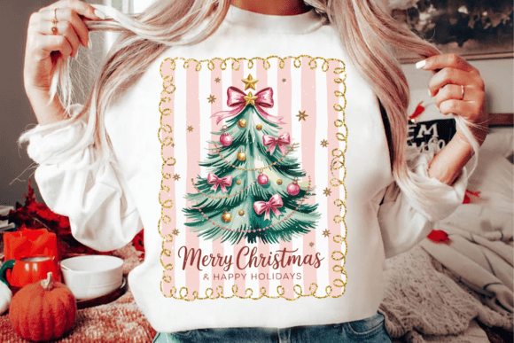 Merry Christmas Tree DTF print