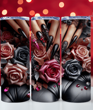 Nail Tech 20 oz tumbler sublimation print