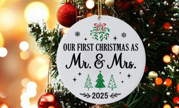 First Christmas as Mr&Mrs UVDTF decal - Wraps and Blanks
