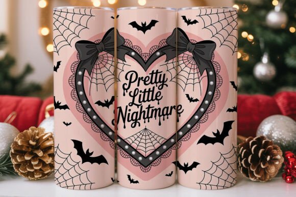 Pretty Little Nightmare 20oz tumbler Sublimation Print - Wraps and Blanks