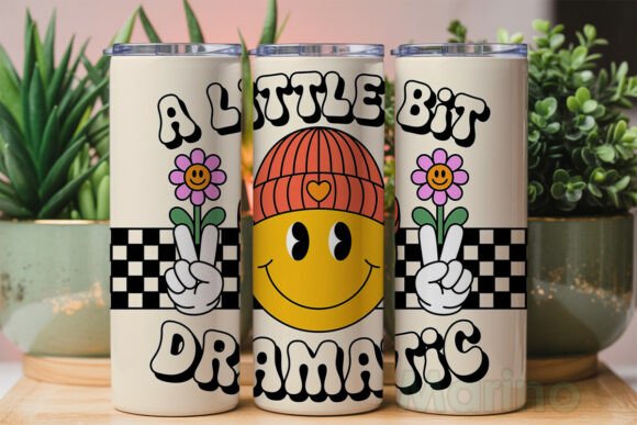 A little bit dramatic 20oz tumbler Sublimation Print - Wraps and Blanks