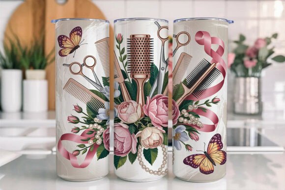 Rose gold hair Salon 20 oz tumbler sublimation print