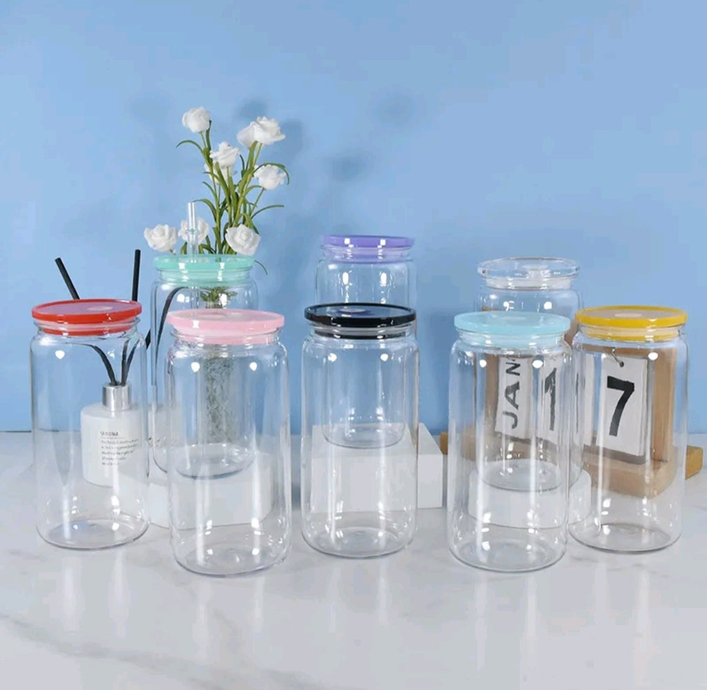 16oz acrylic libbey shape can coloured lids
