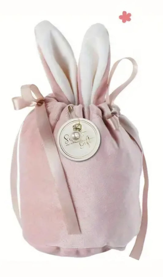 Pink bunny ears bag