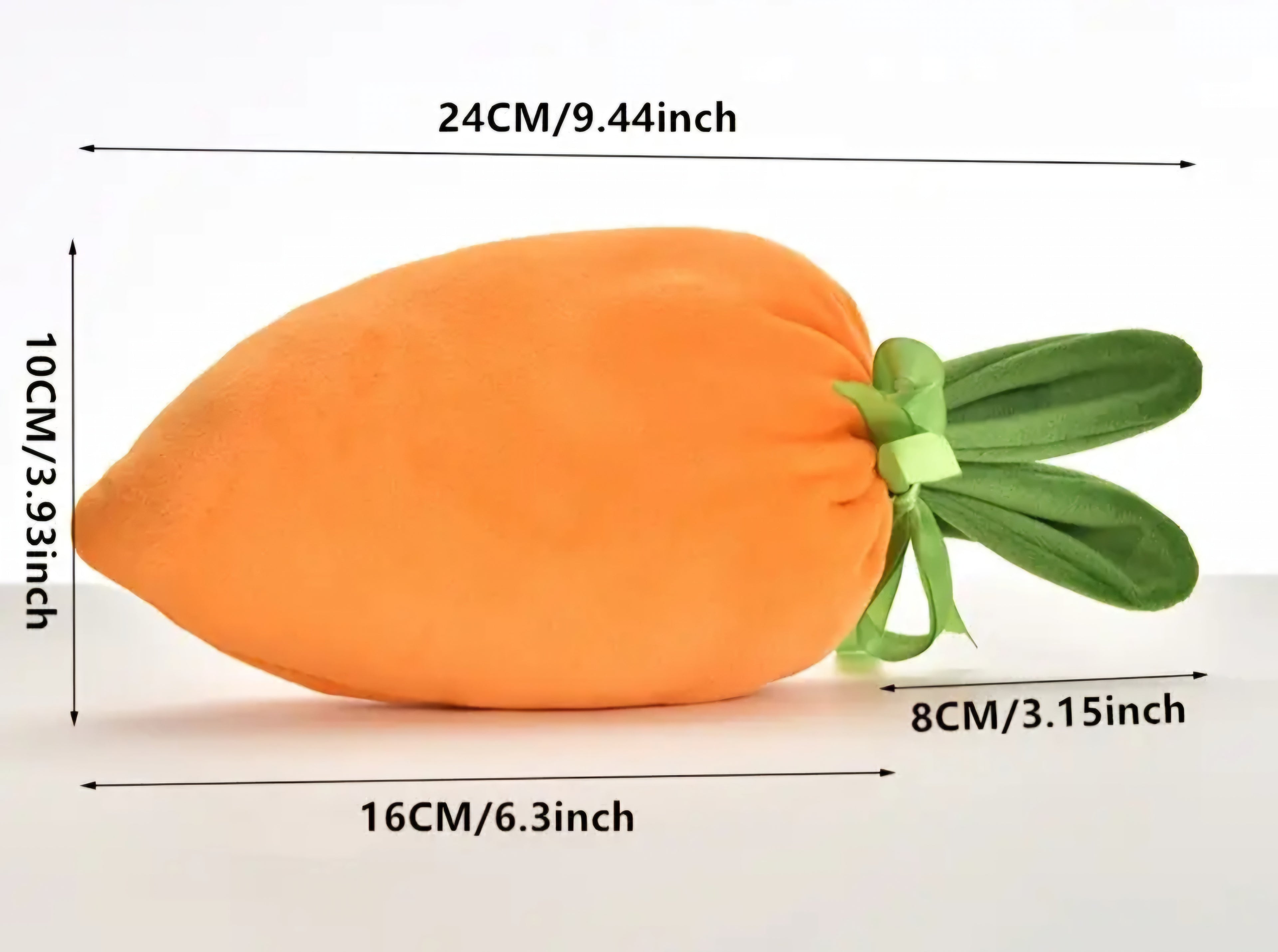 Carrot bag with bunny ears