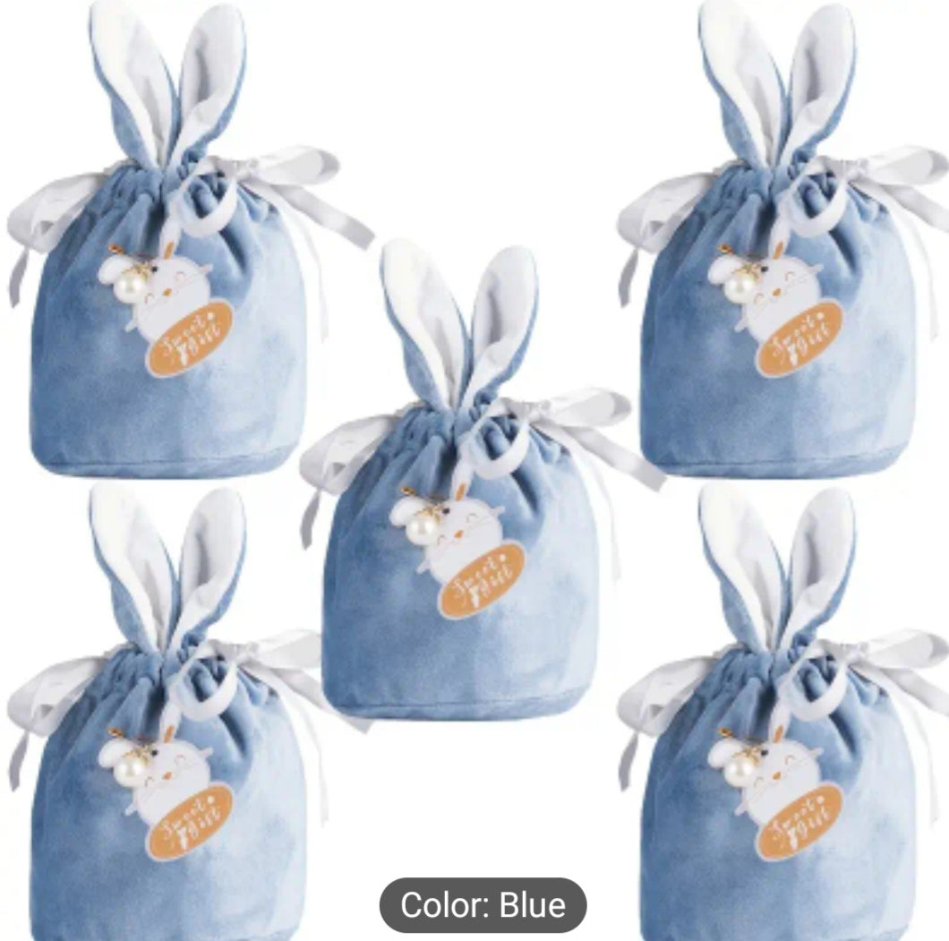 Blue bunny ears bag