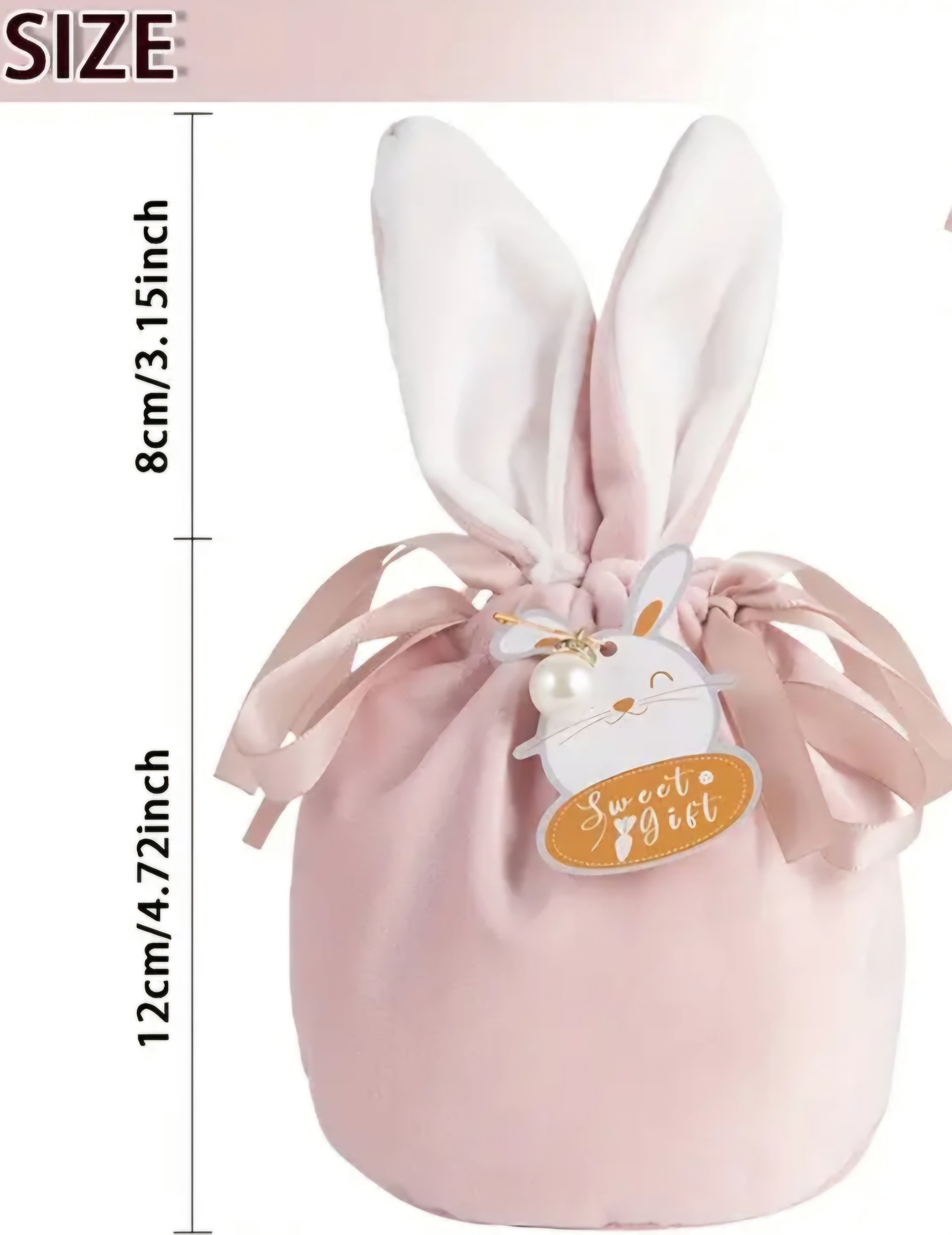 Blue bunny ears bag