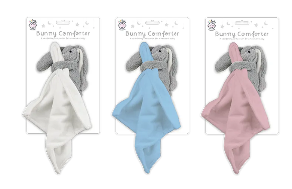 Plush baby comforter