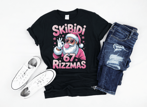 Skibidi Rizzmas DTF print