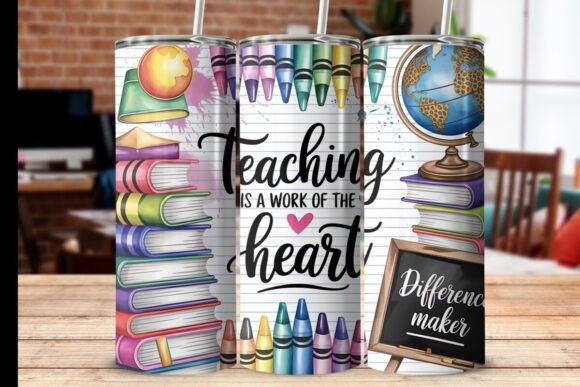 Teaching 20oz tumbler Sublimation Print - Wraps and Blanks