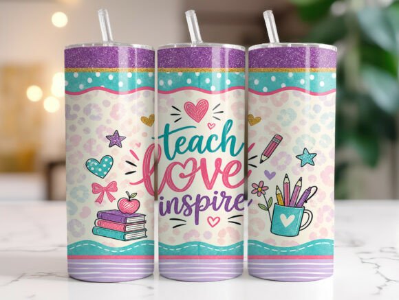 Teacher 20oz tumbler Sublimation Print - Wraps and Blanks